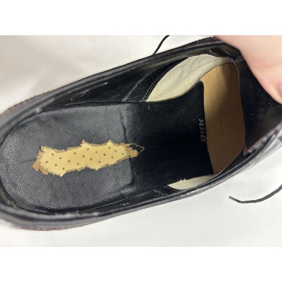 Florsheim Wingtip Dress Shoes Burgundy Patent Leather 10 Made in USA - Picture 10 of 12